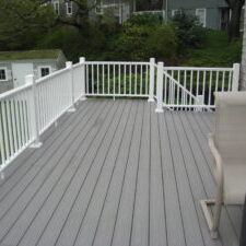 composite deck with rail